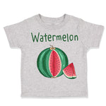 Toddler Clothes Pink Watermelon Dark Green Text Toddler Shirt Cotton