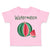 Toddler Clothes Pink Watermelon Dark Green Text Toddler Shirt Cotton