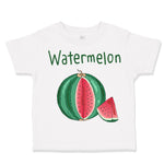 Toddler Clothes Pink Watermelon Dark Green Text Toddler Shirt Cotton