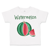 Toddler Clothes Pink Watermelon Dark Green Text Toddler Shirt Cotton