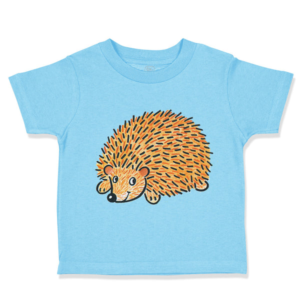 Toddler Clothes Brown Hedgehog Toddler Shirt Baby Clothes Cotton