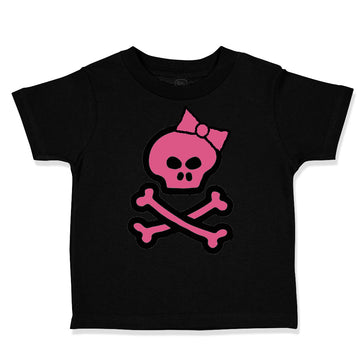 Toddler Clothes Girlie Pink Skull Halloween Toddler Shirt Baby Clothes Cotton