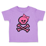 Toddler Clothes Girlie Pink Skull Halloween Toddler Shirt Baby Clothes Cotton