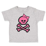 Toddler Clothes Girlie Pink Skull Halloween Toddler Shirt Baby Clothes Cotton
