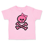 Toddler Clothes Girlie Pink Skull Halloween Toddler Shirt Baby Clothes Cotton