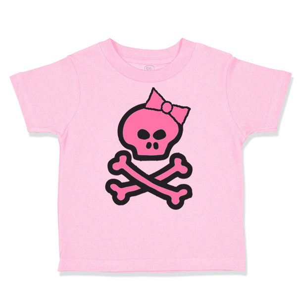 Toddler Clothes Girlie Pink Skull Halloween Toddler Shirt Baby Clothes Cotton