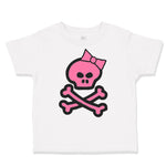 Toddler Clothes Girlie Pink Skull Halloween Toddler Shirt Baby Clothes Cotton