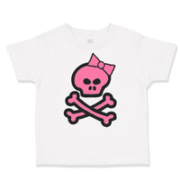 Toddler Clothes Girlie Pink Skull Halloween Toddler Shirt Baby Clothes Cotton