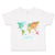 Toddler Clothes Map of Animals Around The World Toddler Shirt Cotton