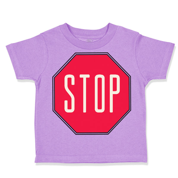 Toddler Clothes Red Stop Sign Funny Humor Toddler Shirt Baby Clothes Cotton