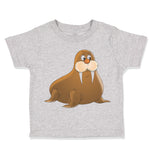 Toddler Clothes Cute Brown Walrus Toddler Shirt Baby Clothes Cotton