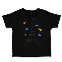 Toddler Clothes France French Flag 3 Yellow Birds Toddler Shirt Cotton