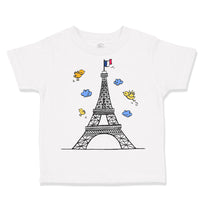 Toddler Clothes France French Flag 3 Yellow Birds Toddler Shirt Cotton