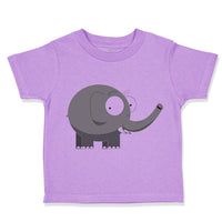 Toddler Clothes Grey Elephant with The Trump up Zoo Funny Toddler Shirt Cotton