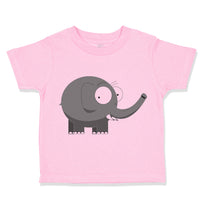 Toddler Clothes Grey Elephant with The Trump up Zoo Funny Toddler Shirt Cotton