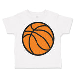 Toddler Clothes Orange Basketball Ball Hoops Toddler Shirt Baby Clothes Cotton