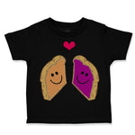 Toddler Clothes Peanut Butter and Jelly Toasts in Love B Toddler Shirt Cotton