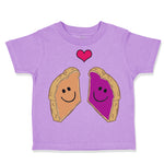 Toddler Clothes Peanut Butter and Jelly Toasts in Love B Toddler Shirt Cotton