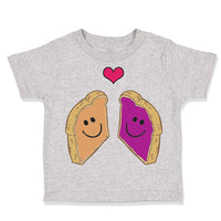 Toddler Clothes Peanut Butter and Jelly Toasts in Love B Toddler Shirt Cotton