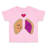 Toddler Clothes Peanut Butter and Jelly Toasts in Love B Toddler Shirt Cotton