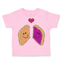 Toddler Clothes Peanut Butter and Jelly Toasts in Love B Toddler Shirt Cotton