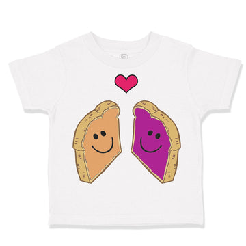 Toddler Clothes Peanut Butter and Jelly Toasts in Love B Toddler Shirt Cotton