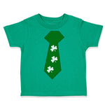 Toddler Clothes Tie with 4 White Shamrock St Patrick's Funny Humor Toddler Shirt