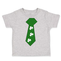 Toddler Clothes Tie with 4 White Shamrock St Patrick's Funny Humor Toddler Shirt
