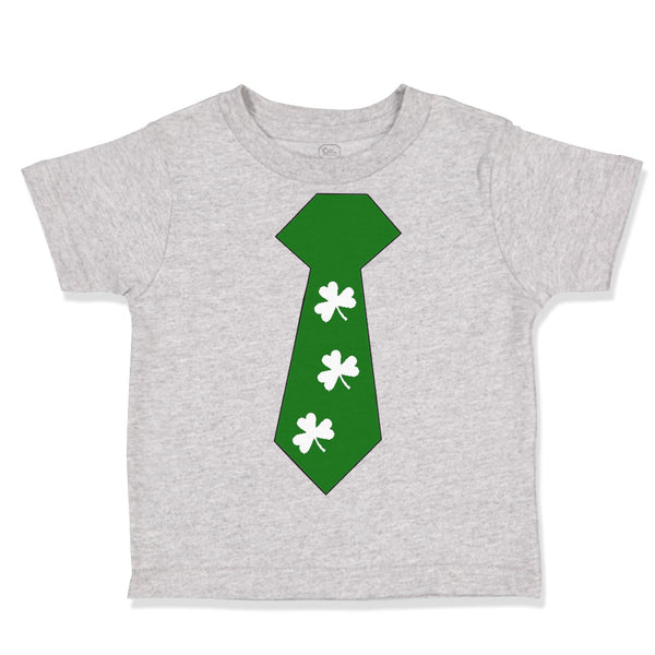 Toddler Clothes Tie with 4 White Shamrock St Patrick's Funny Humor Toddler Shirt