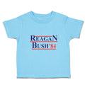 Toddler Clothes Reagan Bush' 84 President Political Leaders Committee Cotton