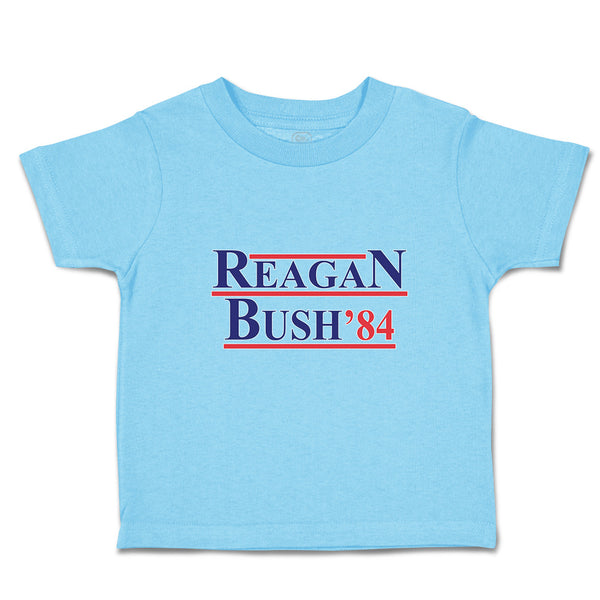 Toddler Clothes Reagan Bush' 84 President Political Leaders Committee Cotton