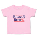 Toddler Clothes Reagan Bush' 84 President Political Leaders Committee Cotton