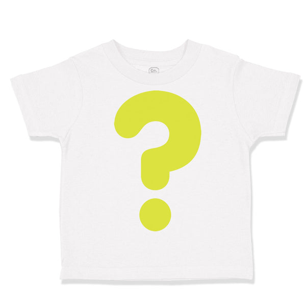 Toddler Clothes Question Mark Teacher School Education Toddler Shirt Cotton