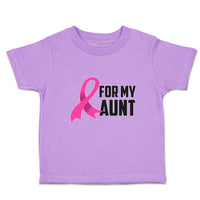 Toddler Clothes For My Aunt with Breast Cancer Awareness Pink Ribbon Cotton