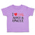 Toddler Clothes I Love My Aunts & Uncle with Heart Toddler Shirt Cotton