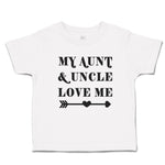 Toddler Clothes My Aunt & Uncle Love Me Toddler Shirt Baby Clothes Cotton