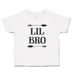 Cute Toddler Clothes Lil Bro with Dart Archery Sport Arrow Toddler Shirt Cotton