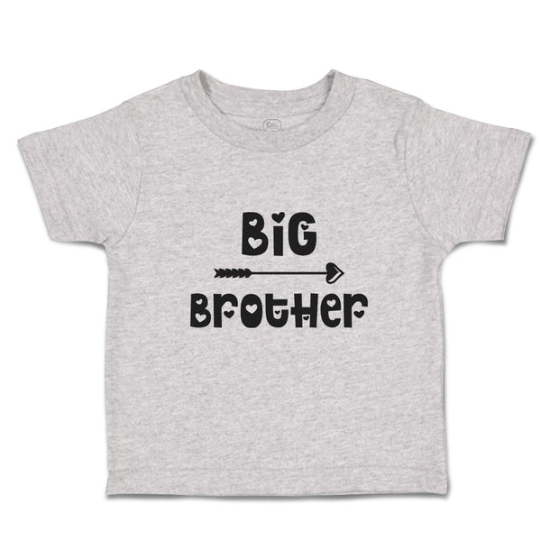 Cute Toddler Clothes Big Brother with Love Arrow Heart Pointed Toddler Shirt