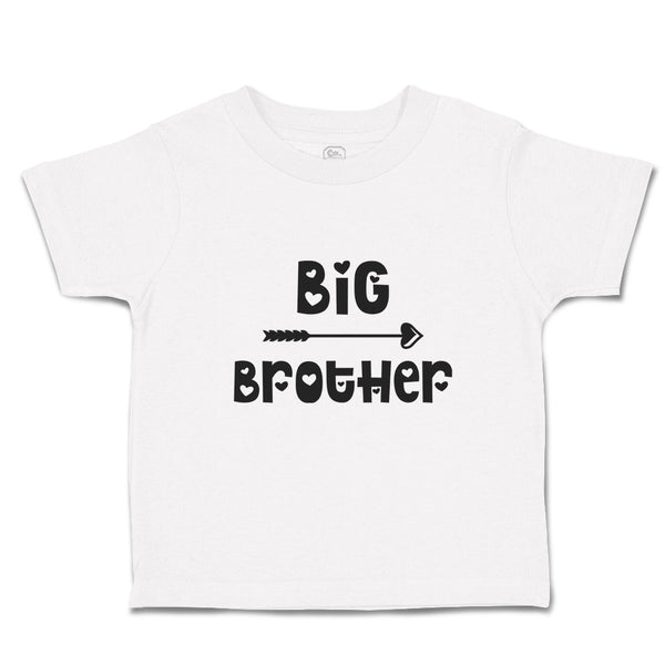 Cute Toddler Clothes Big Brother with Love Arrow Heart Pointed Toddler Shirt