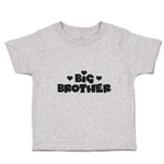 Cute Toddler Clothes Big Brother with Cute Little Hearts Toddler Shirt Cotton