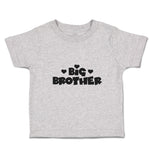 Cute Toddler Clothes Big Brother with Cute Little Hearts Toddler Shirt Cotton