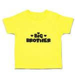 Cute Toddler Clothes Big Brother with Cute Little Hearts Toddler Shirt Cotton