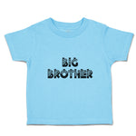 Cute Toddler Clothes Big Brother Striped Pattern with Little Silhouette Hearts