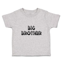 Cute Toddler Clothes Big Brother Striped Pattern with Little Silhouette Hearts