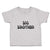 Cute Toddler Clothes Big Brother Striped Pattern with Little Silhouette Hearts