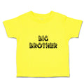 Cute Toddler Clothes Big Brother Striped Pattern with Little Silhouette Hearts