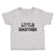 Cute Toddler Clothes Little Brother Striped Pattern Silhouette Hearts Cotton