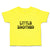Cute Toddler Clothes Little Brother Striped Pattern Silhouette Hearts Cotton