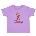 Mummy and A Deer in An Christmas Santa Claus's Costume with Horns