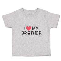 Cute Toddler Clothes I Love My Brother with Man's Facial Mustache Toddler Shirt